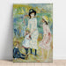 Reproduktion af maleriet Børne ved havkysten, Guernsey - Pierre-Auguste Renoir