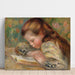 Reproduktion af maleriet Børn læsende - Pierre-Auguste Renoir