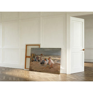Enfants jouant sur la plage - Max Liebermann | Reproduction Tableau Décoration murale affiche copie