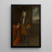 Portrait af guvernør Elihu Yale - Enoch Seeman — indrammet kunstværk på væggen