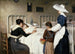 La Visite de la mère à l'hôpital - Enrique Paternina García Cid — visning af kunstværket