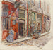 mellem trappen A på Marché des Enfants Rouges i 1908, 3. arrondissement - Frédéric Houbron — visning af kunstværket