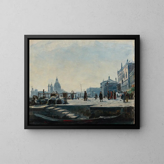 Ercole Calvi - View Of The Riva Degli Schiavoni Venice Looking West Towards The Palazzo Ducale And The Punta Della Dogana.webp