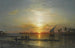 Crépuscule sur le Nil - Ernest Karl Eugen Koerner — visning af kunstværket