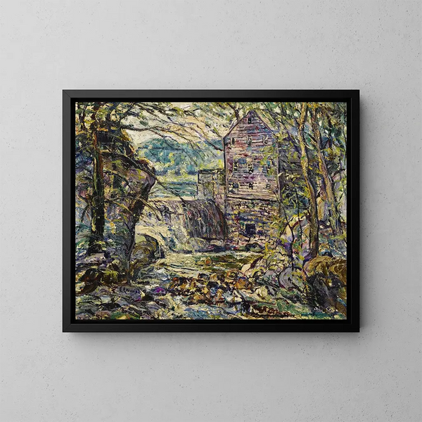 Le Moulin - Ernest Lawson — indrammet kunstværk på væggen