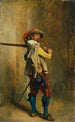 En musketeer fra Louis XIII's tid - Ernest Meissonier — visning af kunstværket