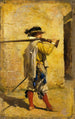 En tidsvagt af Louis XIII - Ernest Meissonier — visning af kunstværket
