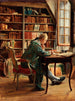 The Bibliophile - Ernest Meissonier — visning af kunstværket
