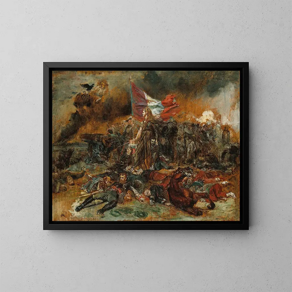 La Défense de Paris - Ernest Meissonier — indrammet kunstværk på væggen
