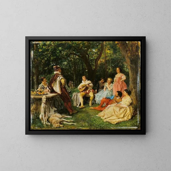 Le Récital - Ernest Meissonier — indrammet kunstværk på væggen