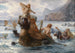 Sirènes og kentaurer i badet - Ernst Albert Fischer — visning af kunstværket