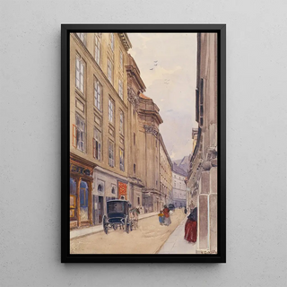 Ernst Graner - Die Dorotheergasse In Wien Mit Dem Alten Versatzamt.webp