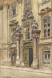 "Le portail de l'ancien hôtel de ville dans la Wipplingerstraße à Vienne" - Ernst Graner — visning af kunstværket