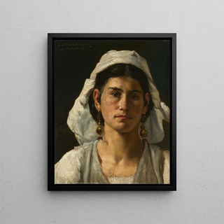 Ernst Hnler - Portrait of an Italian Woman.webp