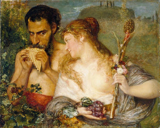 Nymphe og faun - Ernst Josephson — visning af kunstværket