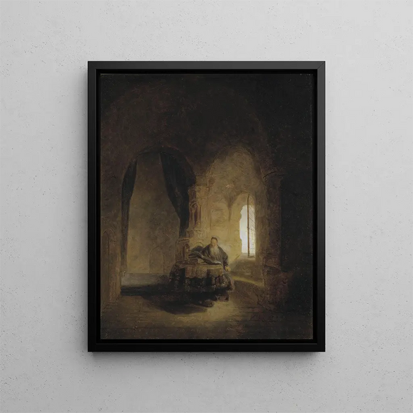 Saint Anastase efter Rembrandt - Ernst Josephson — indrammet kunstværk på væggen