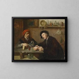 Les chimistes - Ernst Karl Georg Georg Zimmermann — indrammet kunstværk på væggen