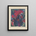 Cyclamen - Ernst Ludwig Kirchner — indrammet kunstværk på væggen