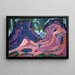 Amselfluh - Ernst Ludwig Kirchner — indrammet kunstværk på væggen