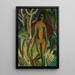 Nu sortant de la forêt - Ernst Ludwig Kirchner — indrammet kunstværk på væggen