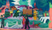 Bâle med Rhinen - Ernst Ludwig Kirchner — visning af kunstværket