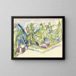 Ernst Ludwig Kirchner - Berglandschaft von Clavadel.webp