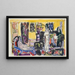 Moderne boheme-maleri - Ernst Ludwig Kirchner — indrammet kunstværk på væggen