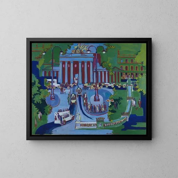 Porte de Brandebourg - Ernst Ludwig Kirchner — indrammet kunstværk på væggen