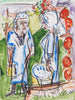 landsbybillede ved fontænen i Stafelalp - Ernst Ludwig Kirchner — visning af kunstværket