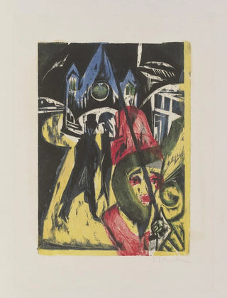 Ernst Ludwig Kirchner - Cocotte on the Street.webp