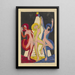 Danse des couleurs - Ernst Ludwig Kirchner — indrammet kunstværk på væggen