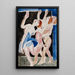 Tre dansere - Ernst Ludwig Kirchner — indrammet kunstværk på væggen