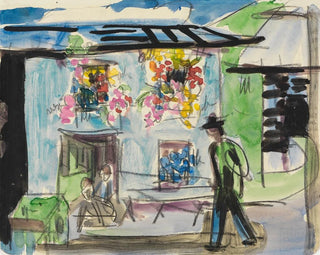 Ernst Ludwig Kirchner - Ein Huschen mit Blumenfenstern.webp