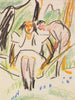 Fränzi i hængekøjen - Ernst Ludwig Kirchner — visning af kunstværket