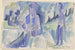 Ernst Ludwig Kirchner | Maleri af en spiller på harmonika i en månenat — visning af kunstværket