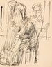 Harpist - Ernst Ludwig Kirchner — visning af kunstværket