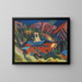 Maison sur la crête - Ernst Ludwig Kirchner — indrammet kunstværk på væggen