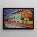 Huse i Dresden - Ernst Ludwig Kirchner — indrammet kunstværk på væggen