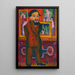 Portrait af mand L Schames - Ernst Ludwig Kirchner — indrammet kunstværk på væggen