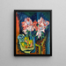 Roses roses - Ernst Ludwig Kirchner — indrammet kunstværk på væggen