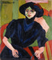 Portrait af en kvinde - Ernst Ludwig Kirchner — visning af kunstværket