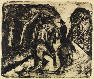 Cavalier i Grunewald - Ernst Ludwig Kirchner — visning af kunstværket