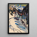 Vallée de Sertig i vinter - Ernst Ludwig Kirchner — indrammet kunstværk på væggen