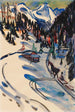 Vallée de Sertig i vinter - Ernst Ludwig Kirchner — visning af kunstværket