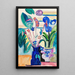 Naturmorte med calla - Ernst Ludwig Kirchner — indrammet kunstværk på væggen