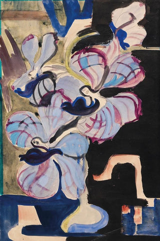 Ernst Ludwig Kirchner - Stillleben mit Orchideen Tanzende Traumwesen.webp