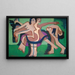 Gruppe af dansere - Ernst Ludwig Kirchner — indrammet kunstværk på væggen