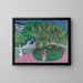 Le bosquet d'Albertplatz à Dresde - Ernst Ludwig Kirchner — indrammet kunstværk på væggen