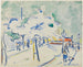 Rivage med blomster i Dresden - Ernst Ludwig Kirchner — visning af kunstværket