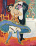 Teater af vaudeville Par af dansere engelske - Ernst Ludwig Kirchner — visning af kunstværket